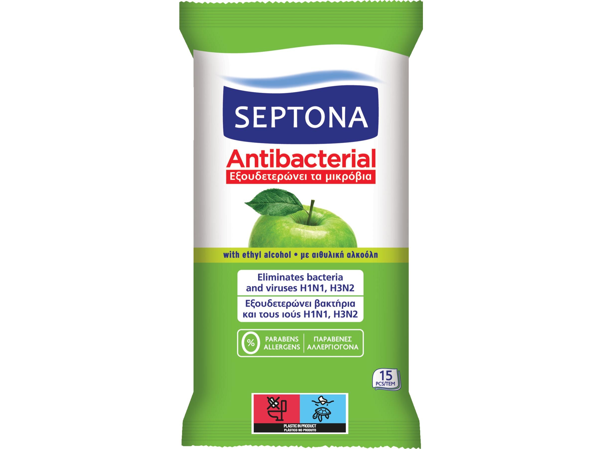 TOLAHITAS SEPTONA ANTIBACTER MAÇÃ VERDE 15 UN