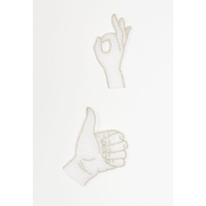 Atelier Veritas-Set 2 patches handen 6,5x7,5cm