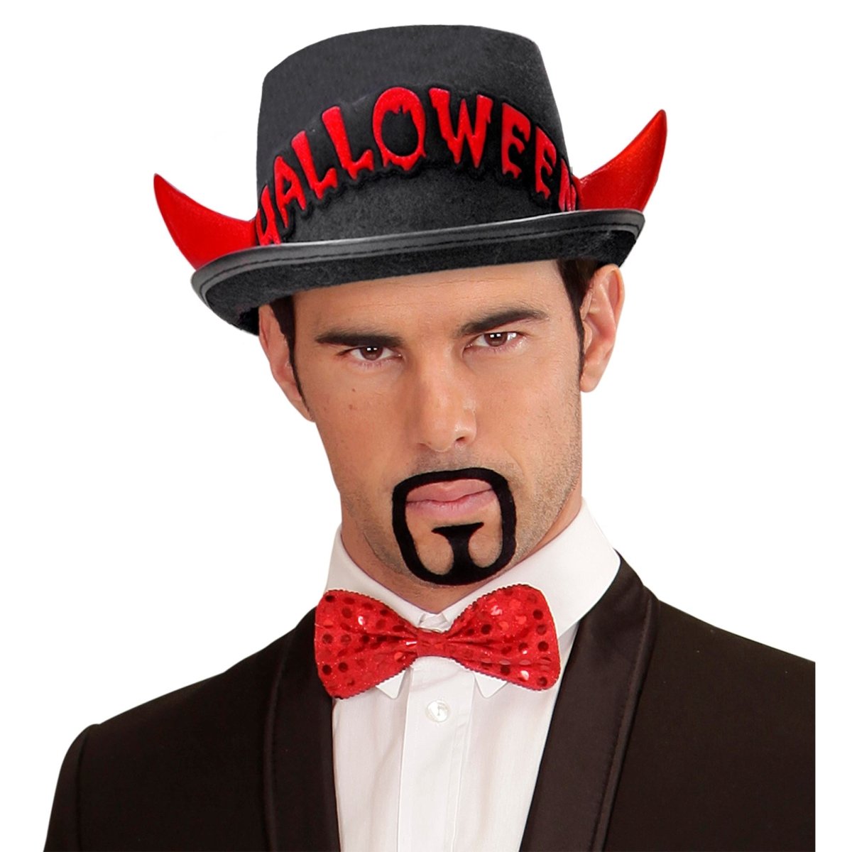Halloween Hoge Hoed Zwart Rood Duivel