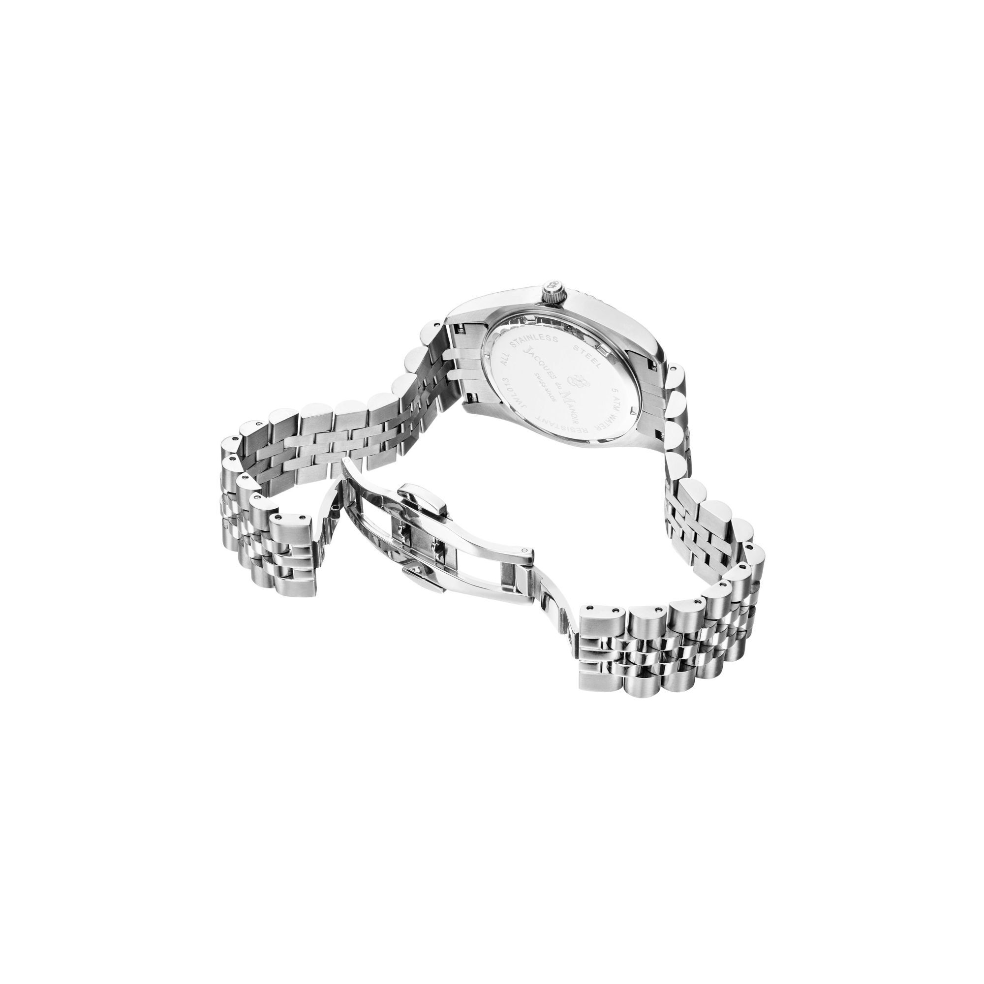 Jacques du Manoir Damen Armband Uhr Inspiration Roman Edelstahl JWL01301