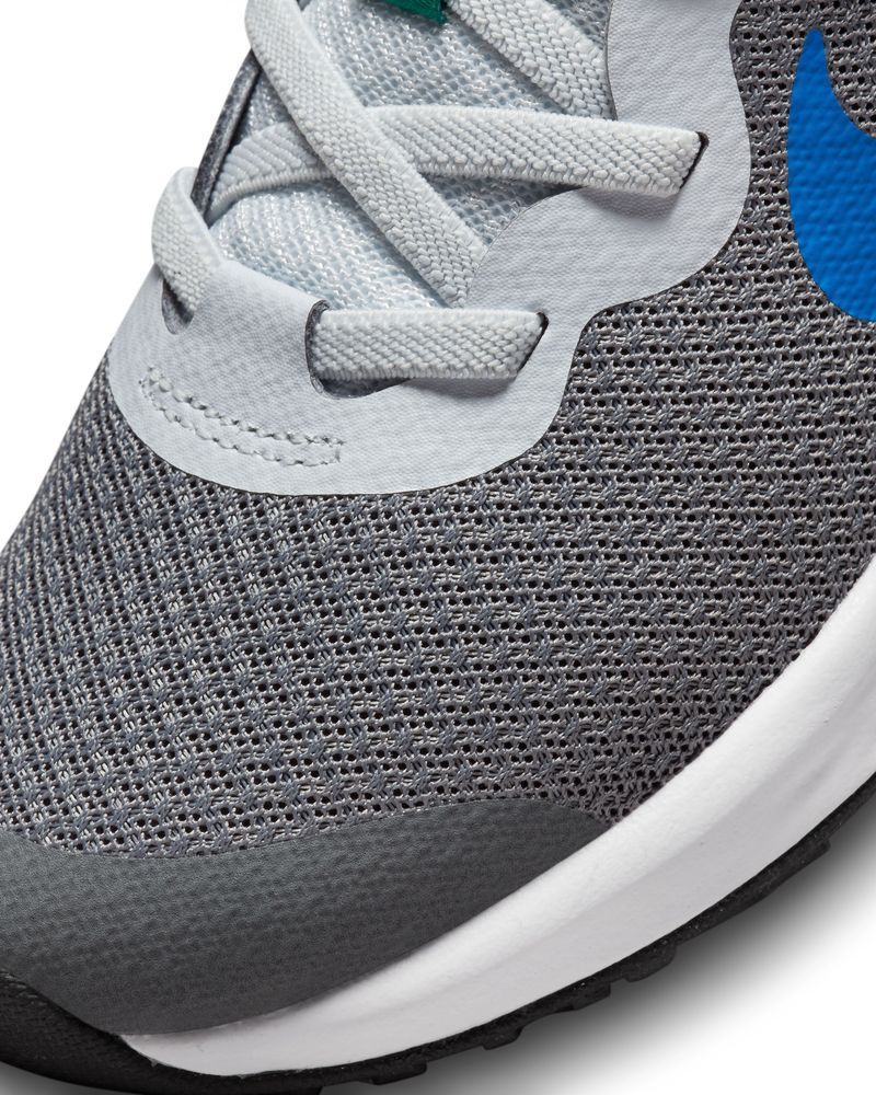 Chaussures Nike Revolution 6 Gris & Bleu Royal pour enfant