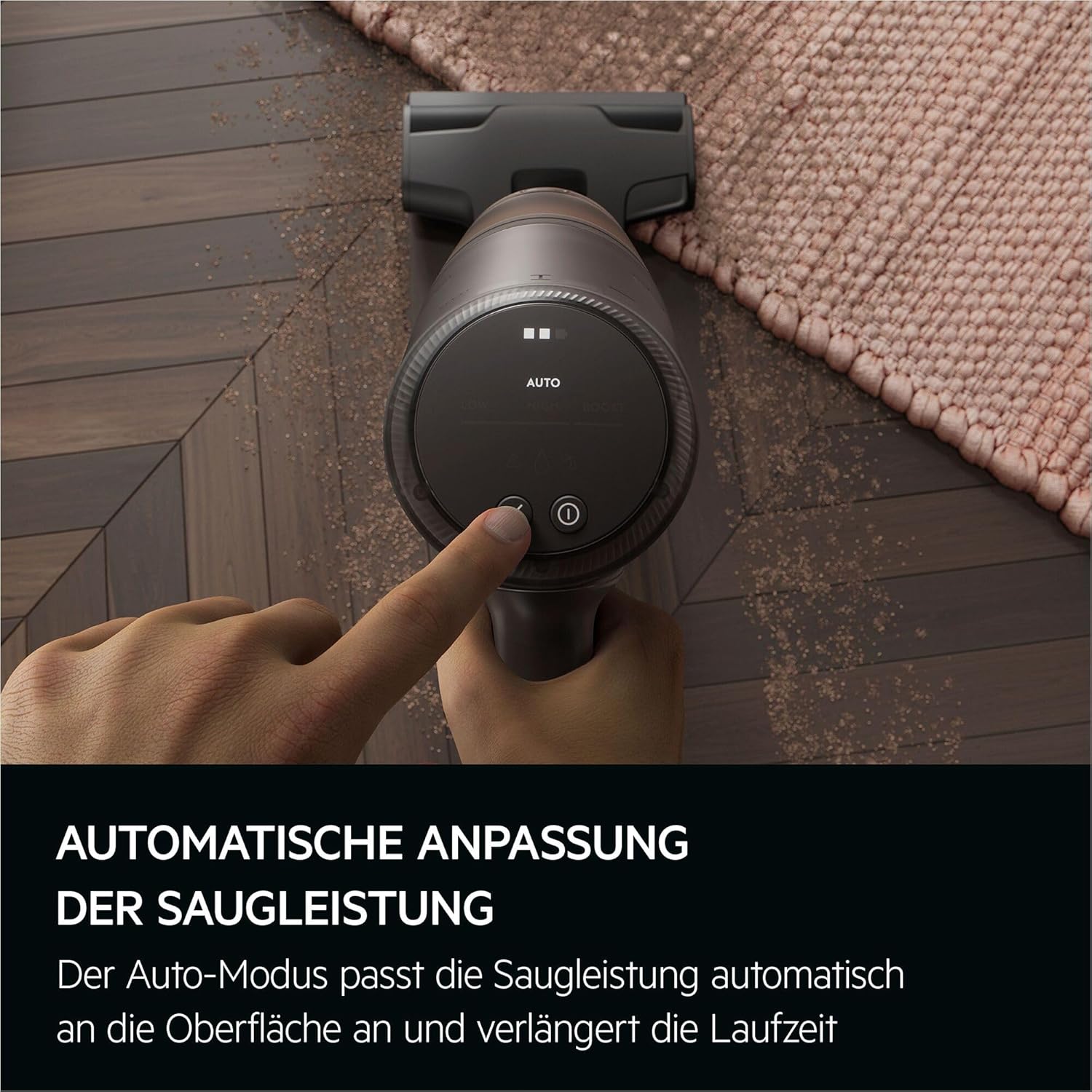 AEG Ultimate 8000 Akku Staubsauger mit Absaugstation, Automatik-verlängert Laufzeit, 5-Stufen Filtration, für Hartboden, Teppich, Tierhaare, 25V Akku wechselbar, 400 ml, Dunkelgrau, AP83AB25DG