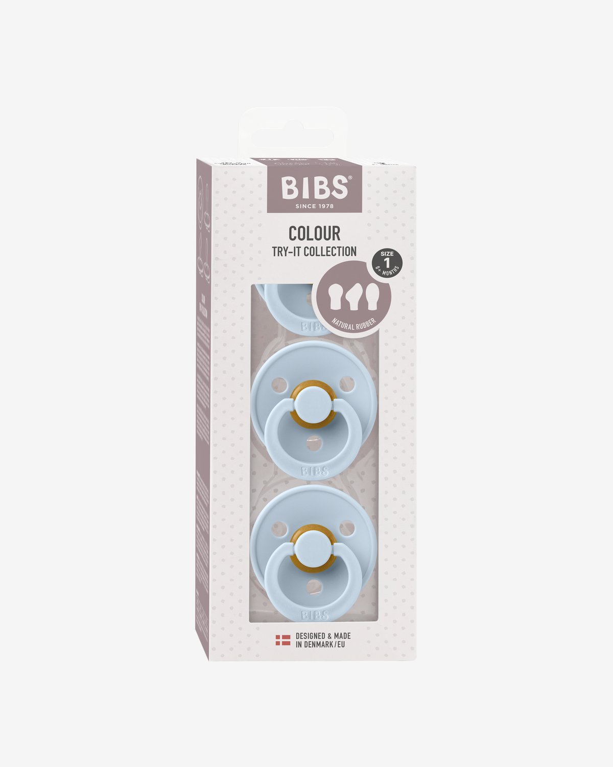BIBS Try it Collection 3pk – Mix Naturgummi Smokker | 0-6 mnd