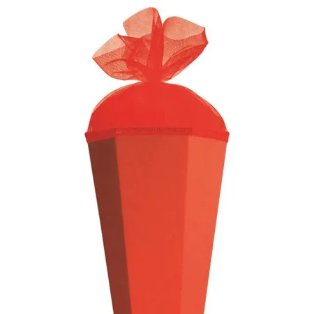 Roth Bastelschultüte 85 cm farbig mit Verschluss rot