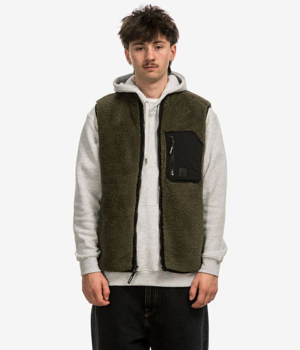 Volcom Muzzer Fuzzar Weste (wintermoss)