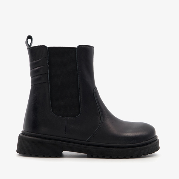 TwoDay leren meisjes Chelsea boots zwart