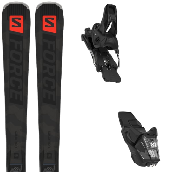 Pack ski SALOMON E S/FORCE TI.80 + EM12 GW F80 BLACK