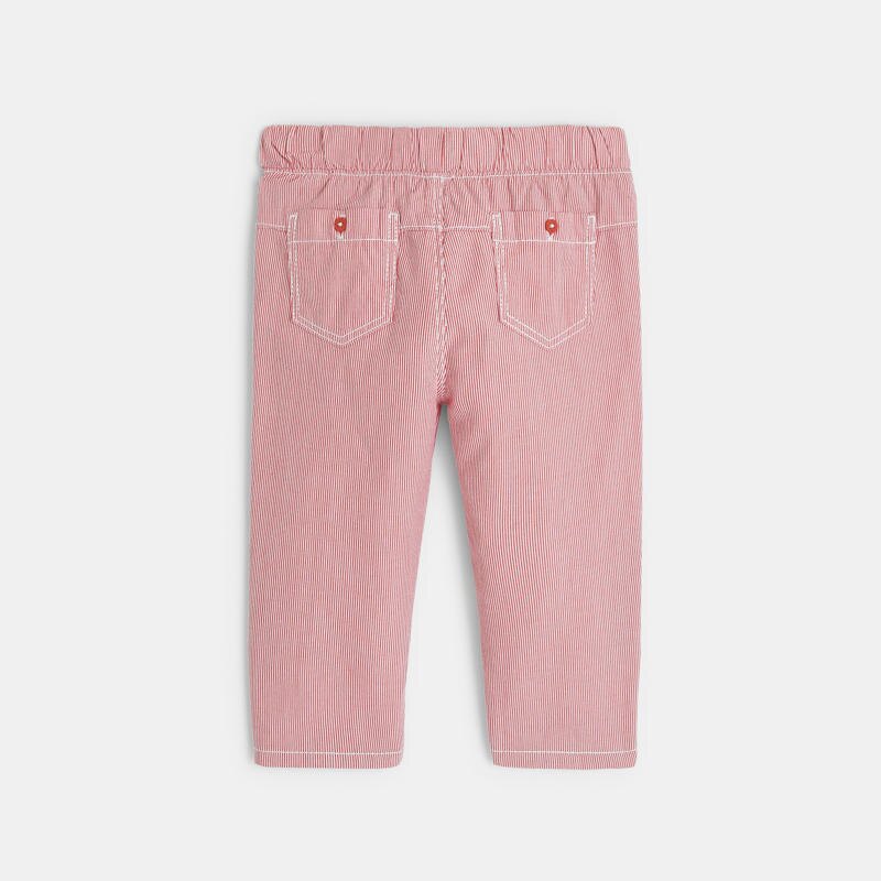 Pantalon modulable rayé orange bébé garçon Orange
