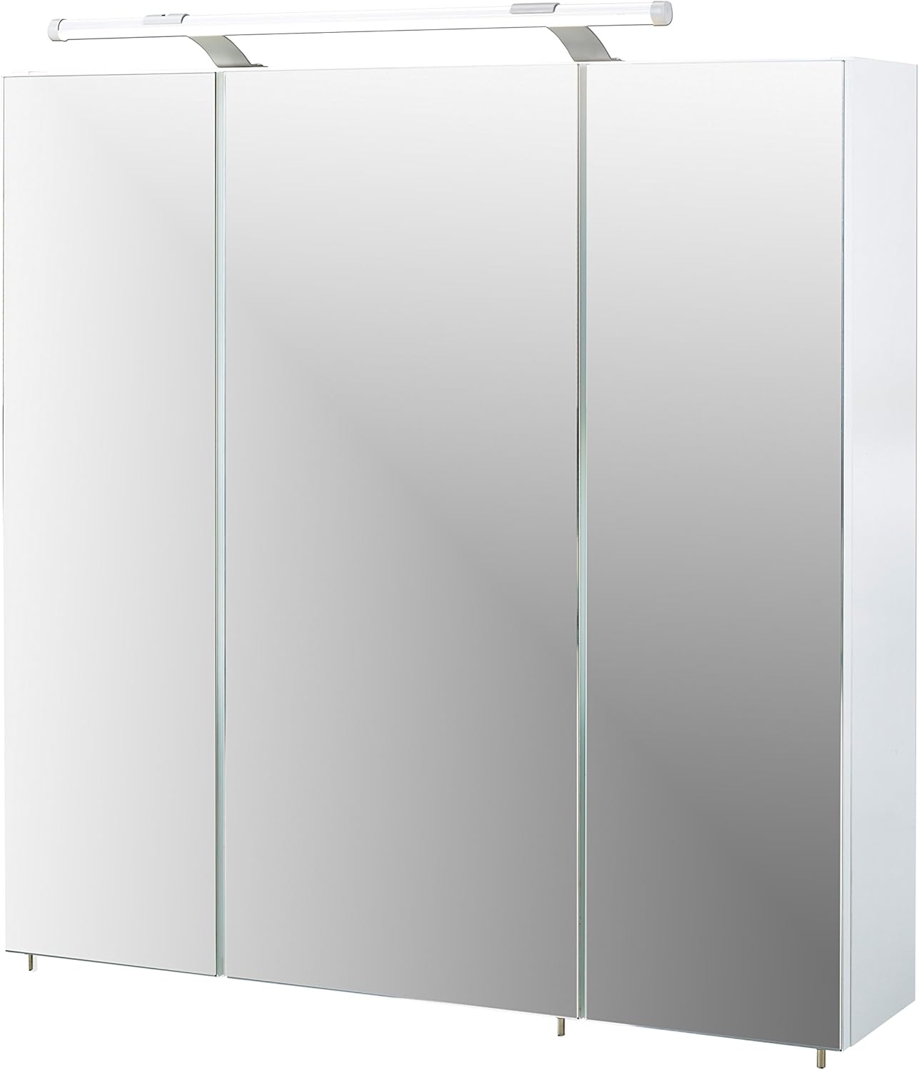 Schildmeyer Spiegelschrank, Melaminharzbeschichtete Spanplatte, weiß, 70 x 16 x 75 cm, 125523