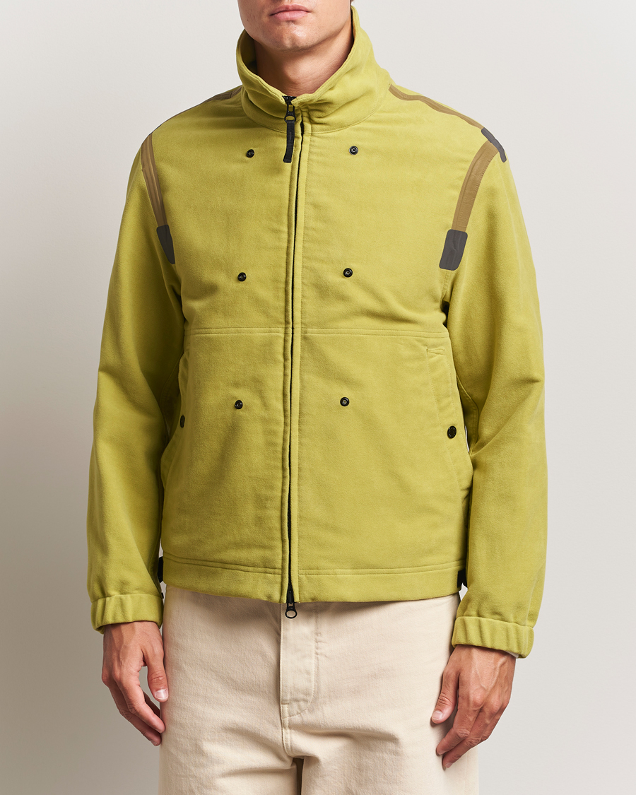 Stone Island Translusent Cover Moleskin Short Parka Green