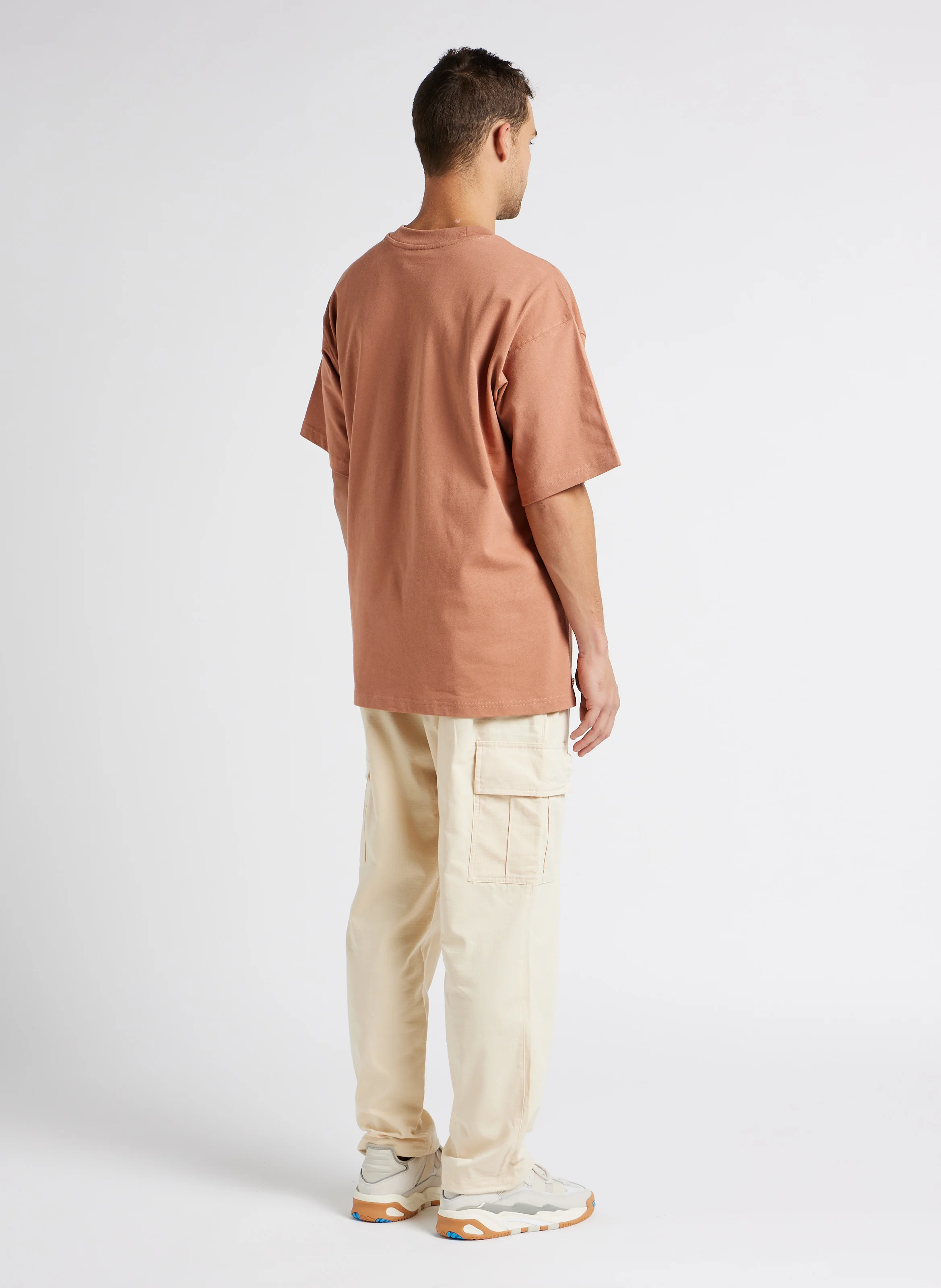 Pantalon cargo ample | Beige