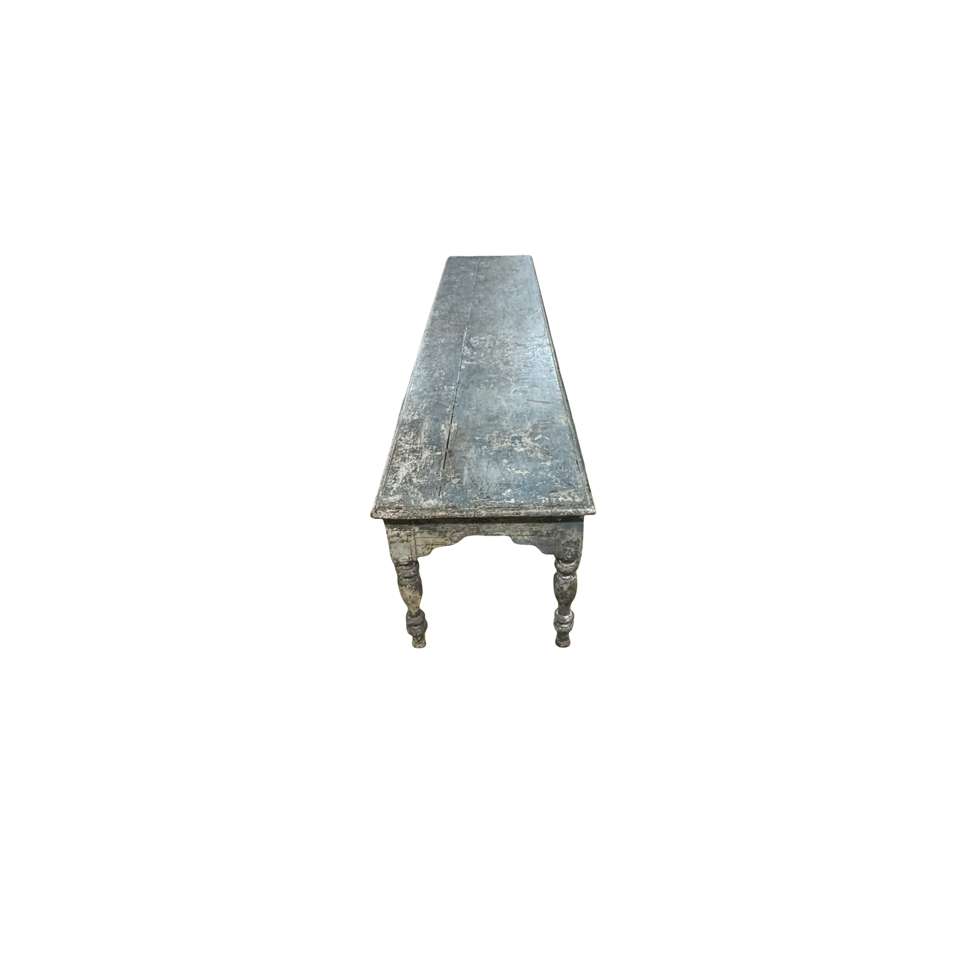 Salontafel blauw met 6 poten uniek