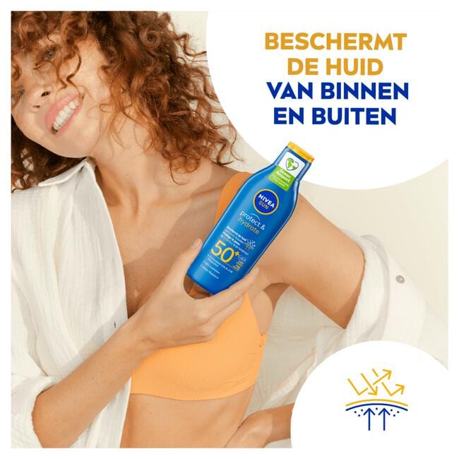 NIVEA SUN Zonnebrand Protect & Hydrate Zonnemelk SPF 50+ 200 ML