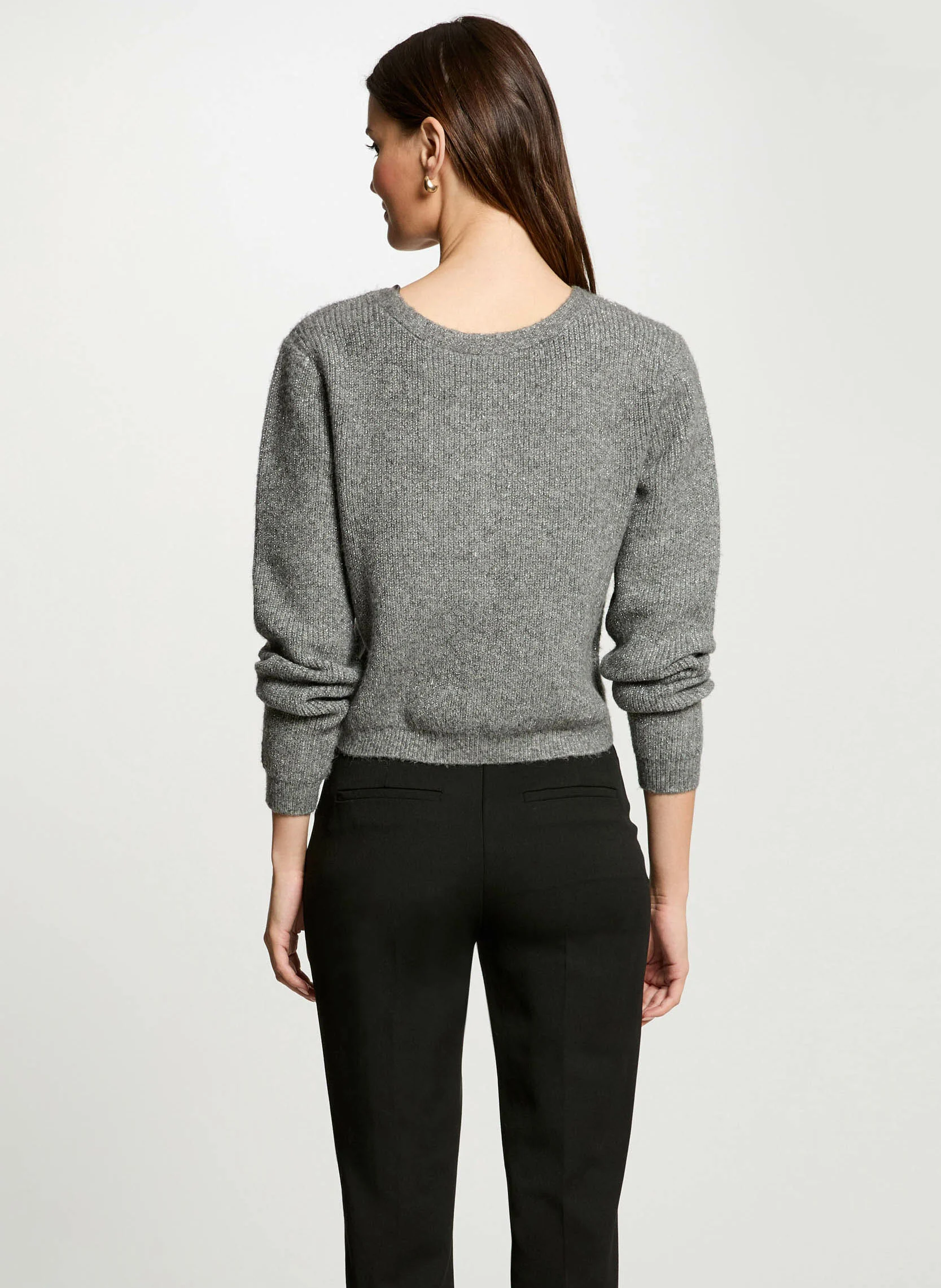 MIMO - Cardigan à col V | Gris