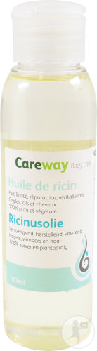 Careway Huile Ricin Ongles/Cils/Cheveux Flacon 100ml