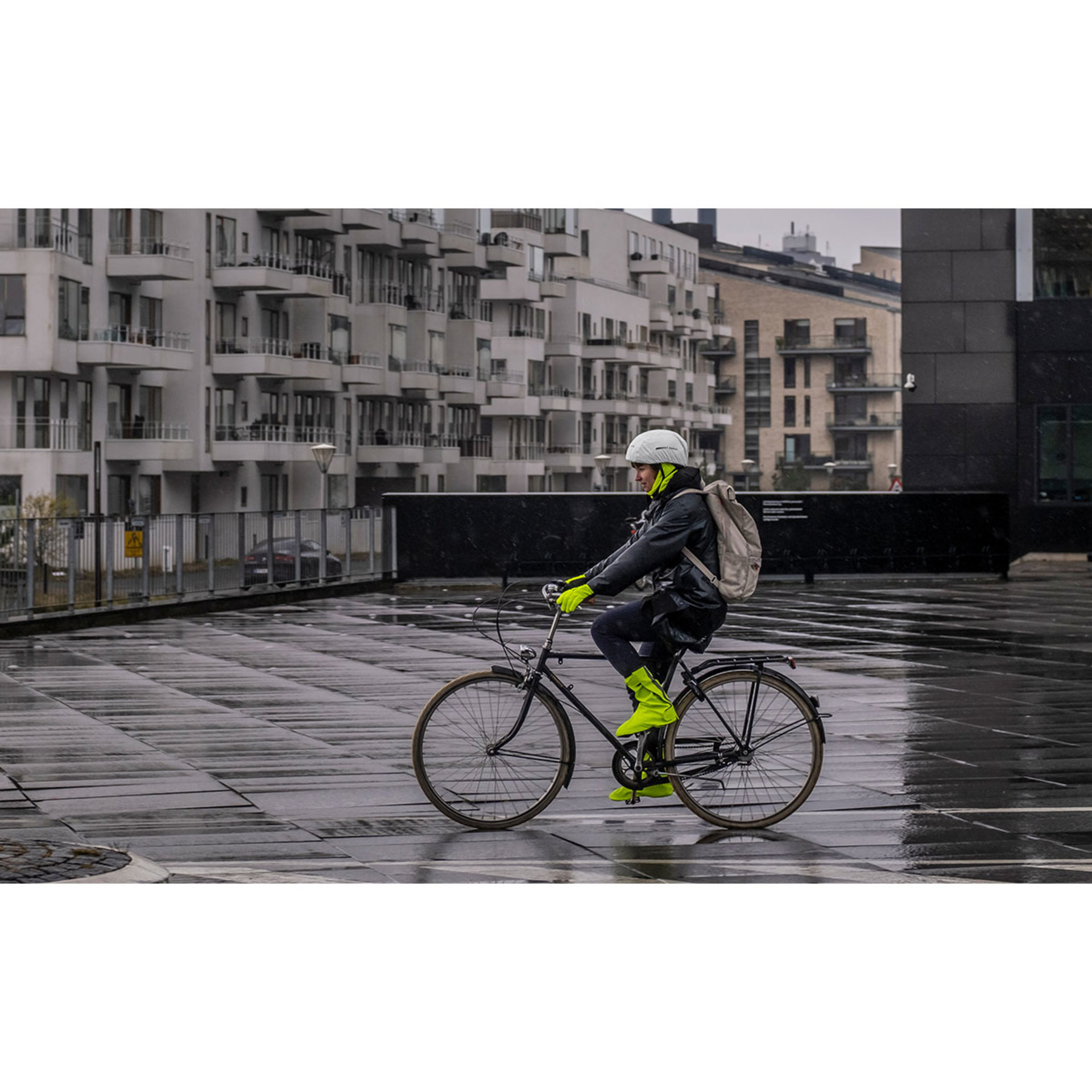 GripGrab Reflective Helmet Cover Grijs