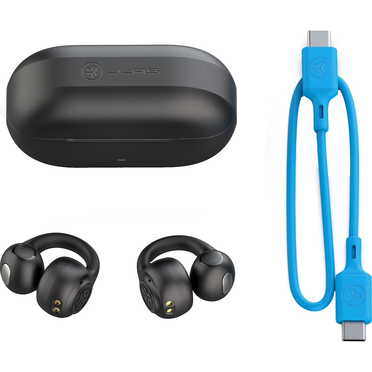 JLab Flex helt trådløse in-ear hodetelefoner (sort)