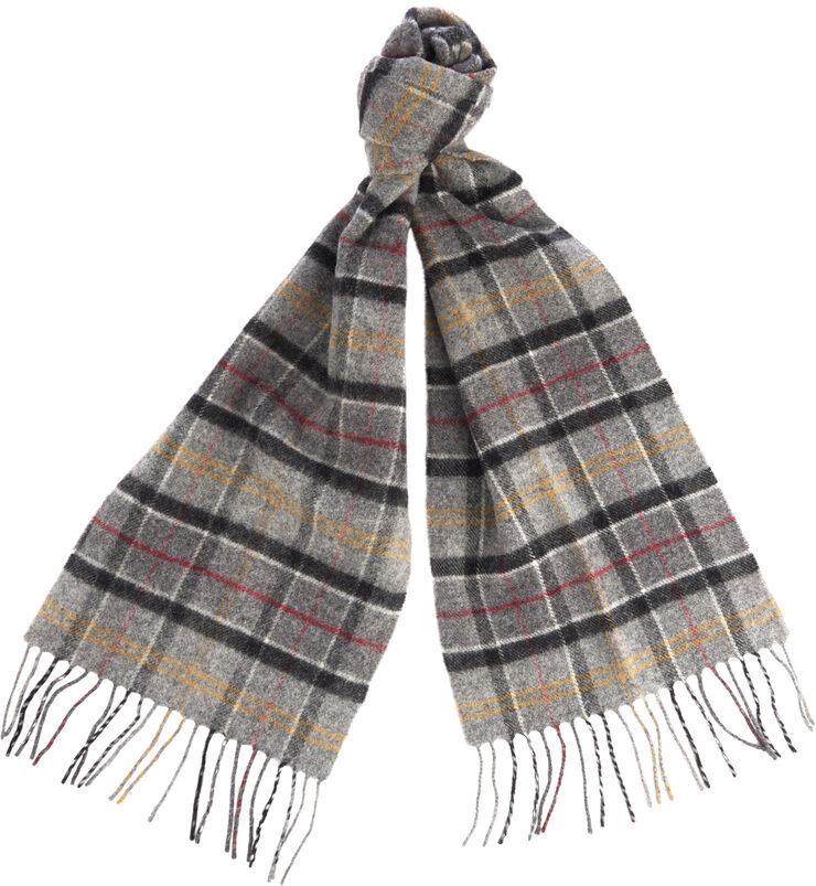 Barbour Tartan Lambswool Scarf Grå