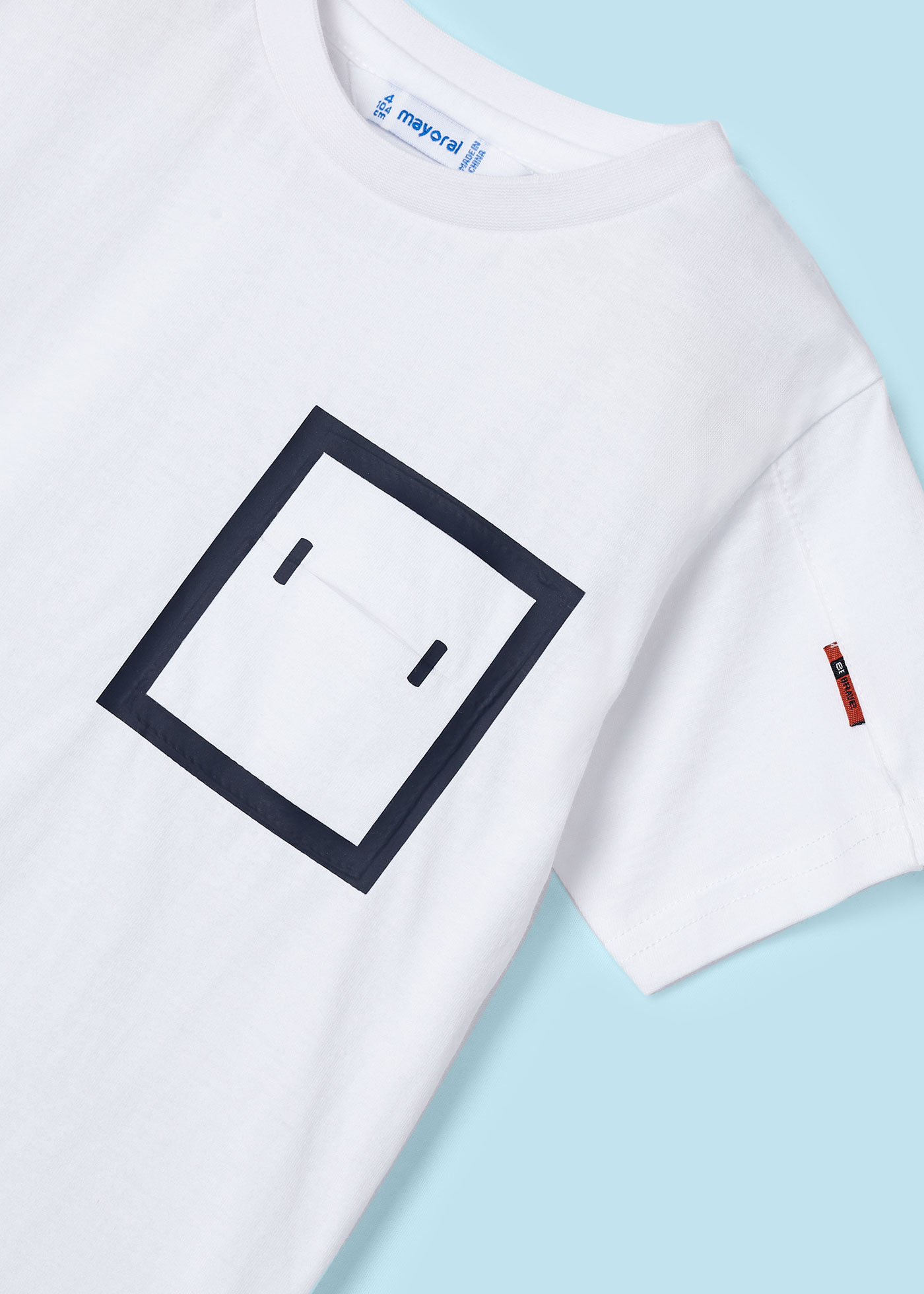 Conjunto de 2 peças com mensagem para menino, branco