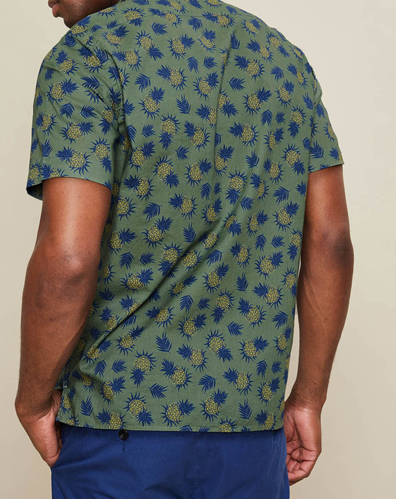 Hartford Chemise slim Slam imprimée ananas verte