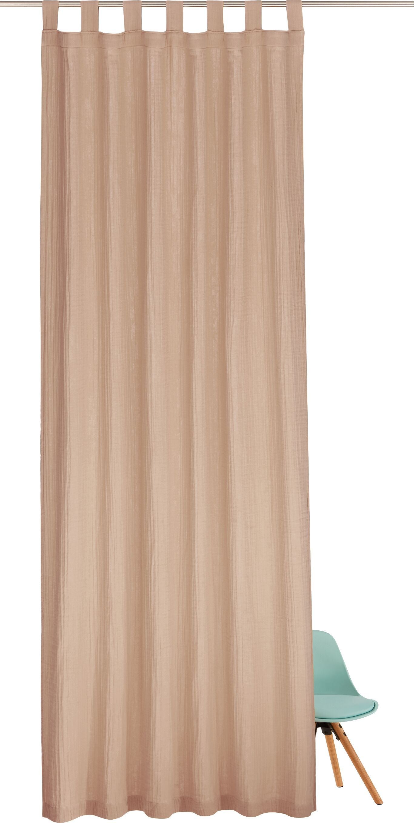 SOFIE Fertigvorhang blickdicht - Rosa / B: 150.0 cm x H: 260.0 cm