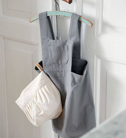 Sebra Forkl?de m. Kokkehue - Elephant Grey/Classic White