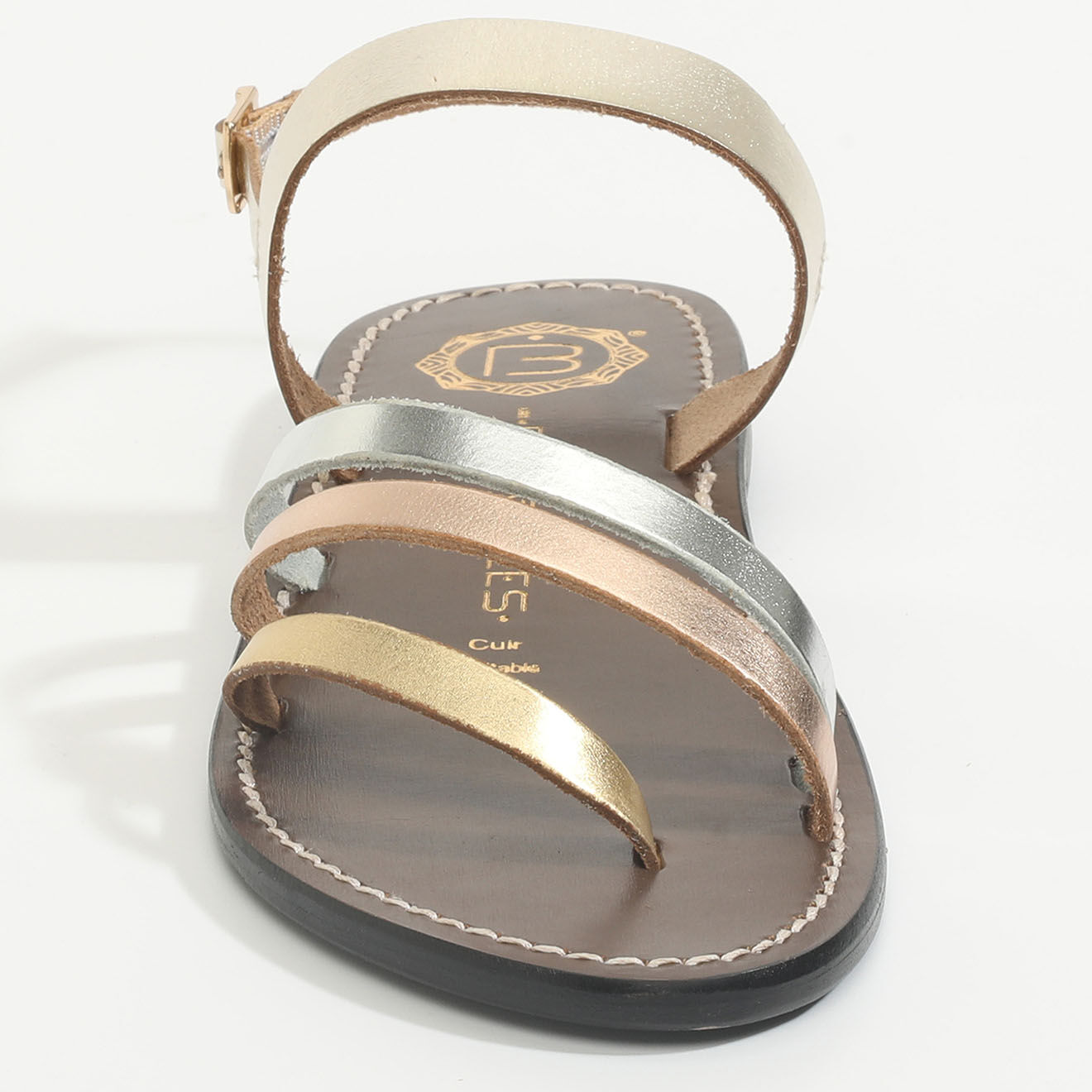 Les Bagatelles Sandales Gana doré/argenté/rose gold