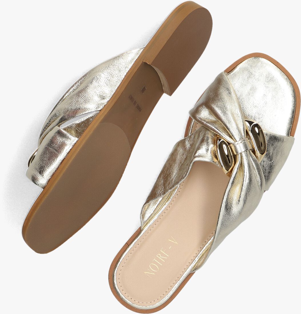 NOTRE-V gouden notre-v slippers 226