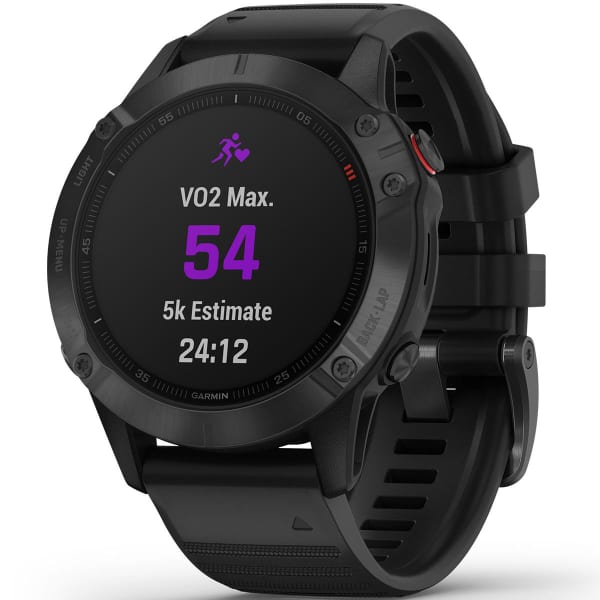 Montre cardio GPS GARMIN FENIX 6 PRO BAND BLACK W/BLACK