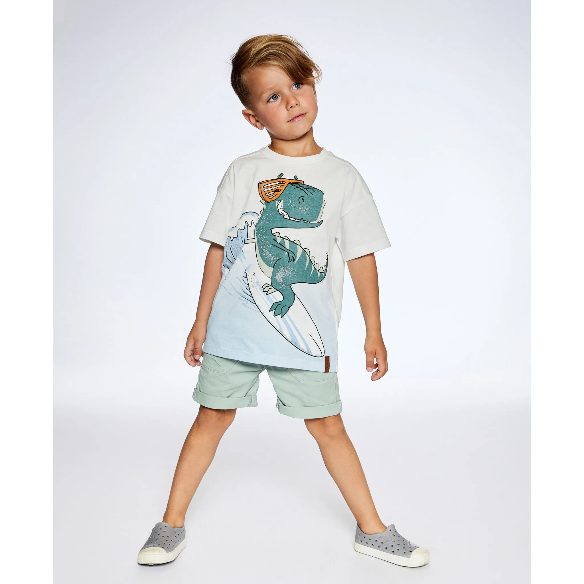 Deux par Deux T-shirt Dino Surf BOYS 3-6ans