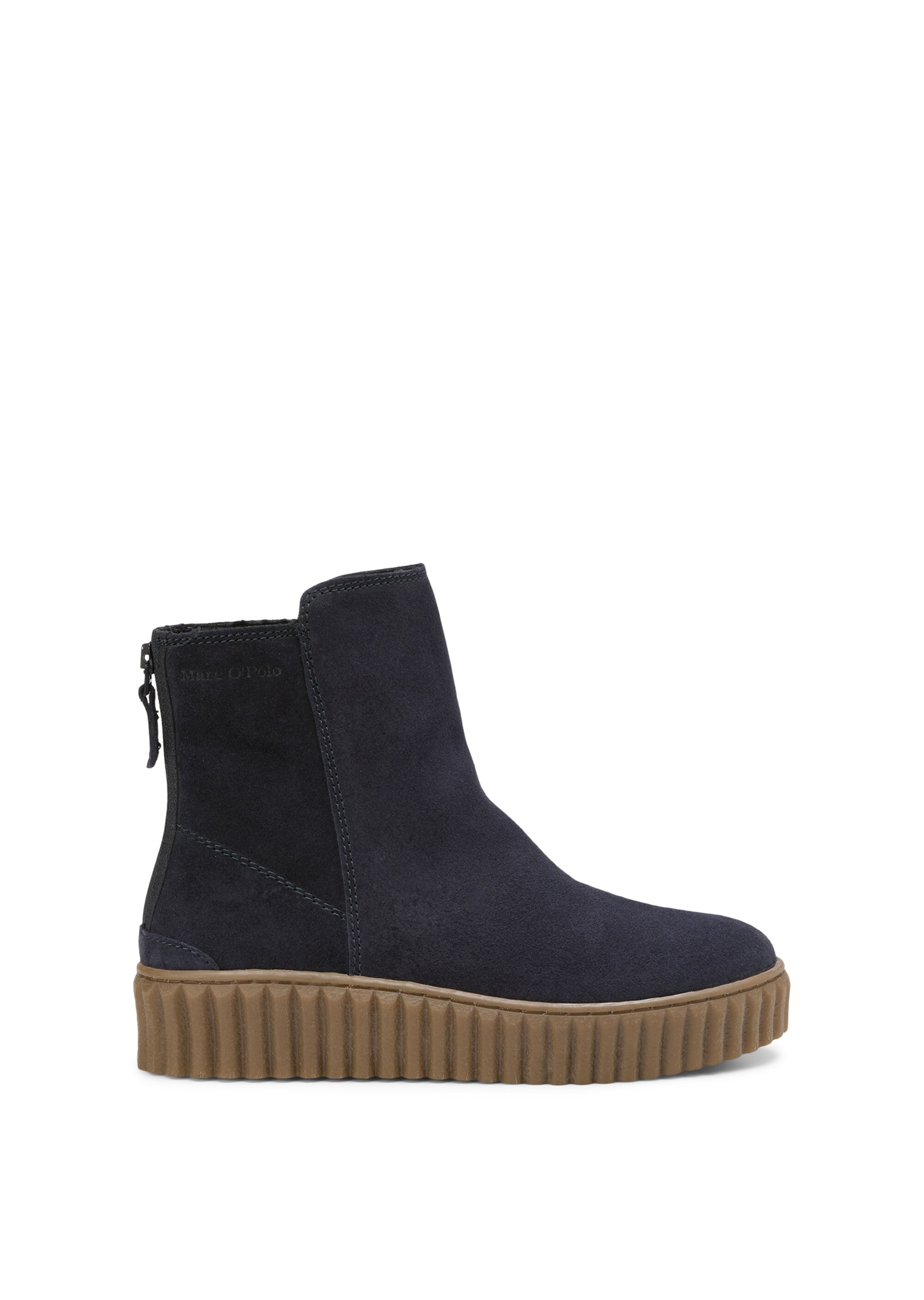 Zipper-Stiefel mit flauschigem Warmfutter