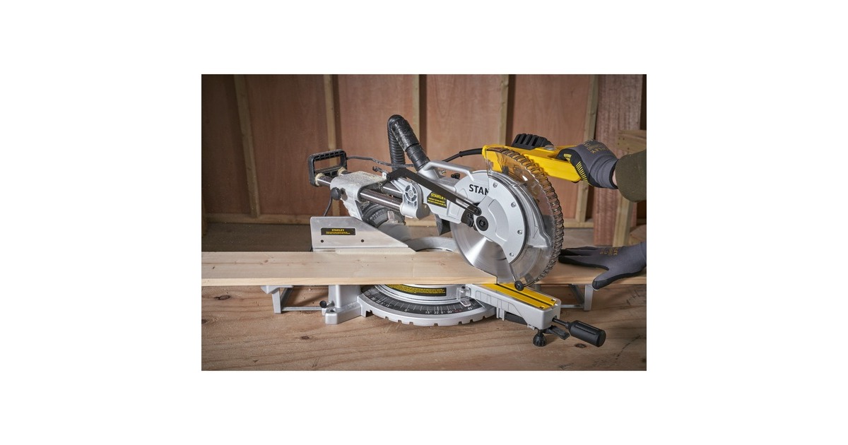 StanleySM1800-QS Afkort- en verstekzaag  (Geel/zwart, 254 mm, 1800W)