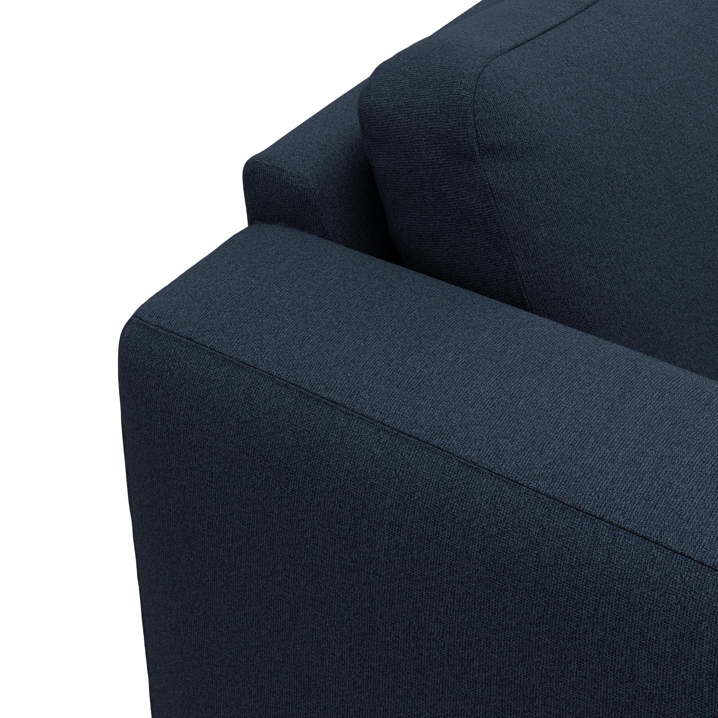 Lean højrevendt sofa med chaiselong