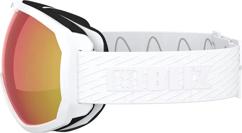Bliz Charge Otg Matt White W Black Logo / Brown Red