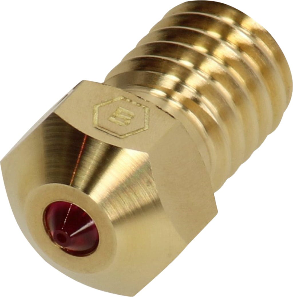 BROZZL  Düse Ruby für E3D V6, 0,6 mm    Rubindüse für E3D V6 Hot-End in verschiedenen Durchmessern