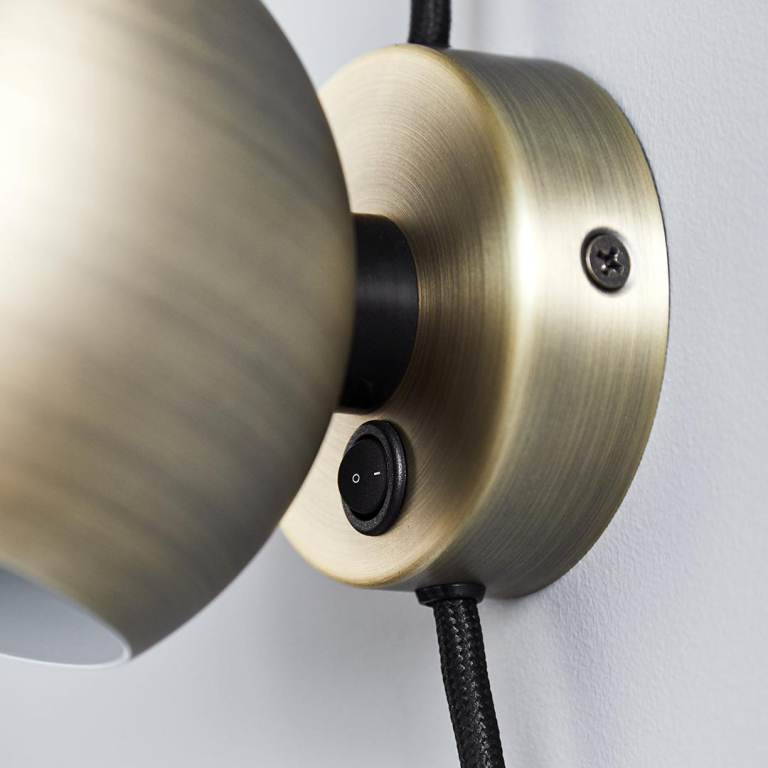 Frandsen Ball wandlamp LED metallic antique brass
