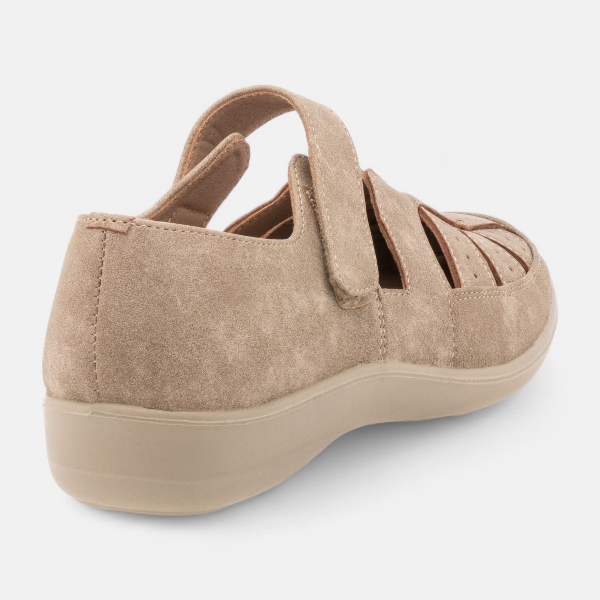 Mocassins pieds sensibles Femme beige