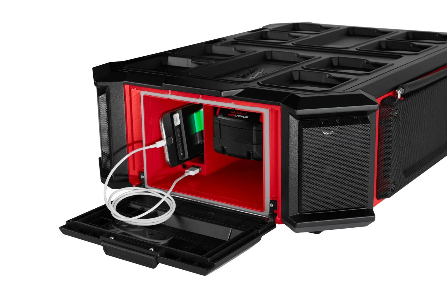 Milwaukee M18 PRCDAB -0 18V Li-Ion accu packout bouwradio body - DAB  - IP58