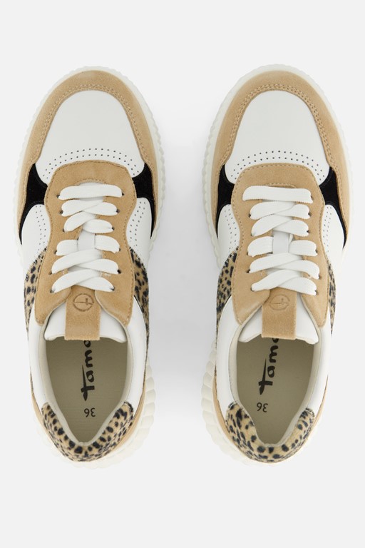 Tamaris Sneakers beige Leer