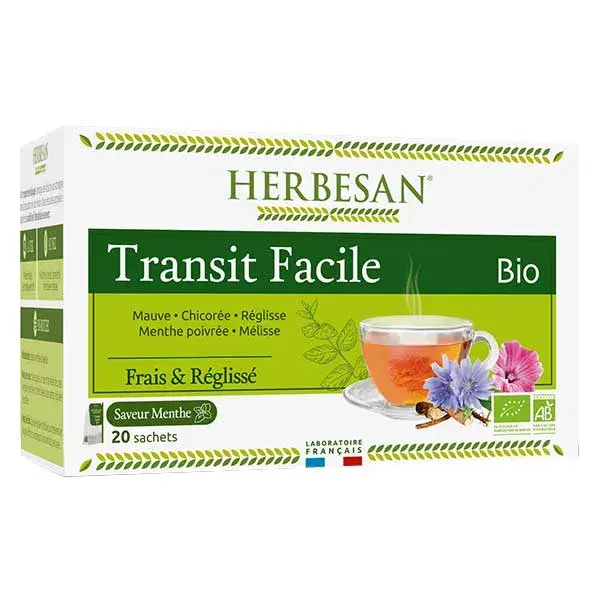Herbesan Organic Easy Transit Infusion Sabor Menta nº 2 - 20 sachês