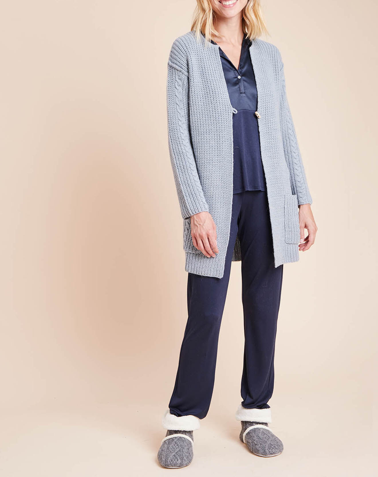 Le Chat Gilet Essentiel bleu