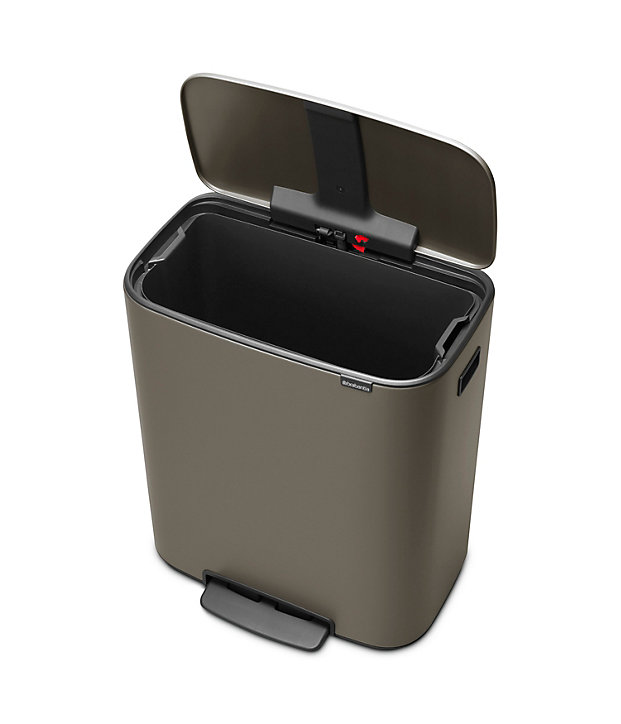 Poubelle à pédale Brabantia Bo Waste Bin 60 L platinum