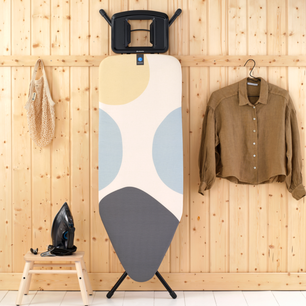 Strijkplank C, 124x45 cm, solide strijkerhouder - Spring Bubbles