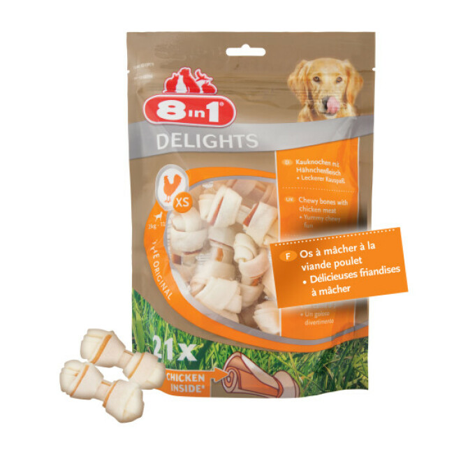 Os à mâcher au poulet 8 in 1 Delight