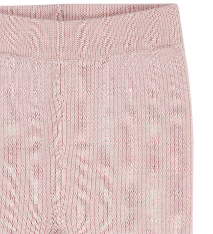 Copenhagen Colors Bukser - Uld - Strik - Wide Rib - Dusty Rose
