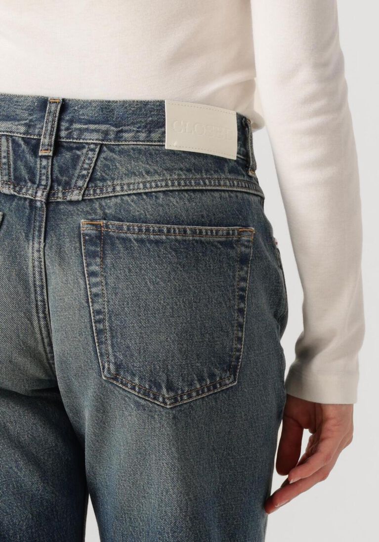blauwe closed straight leg jeans jonta