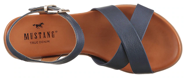 Mustang Shoes Sandale  , Sommerschuh, Sandalette, Riemchensandale, mit breiten Riemen