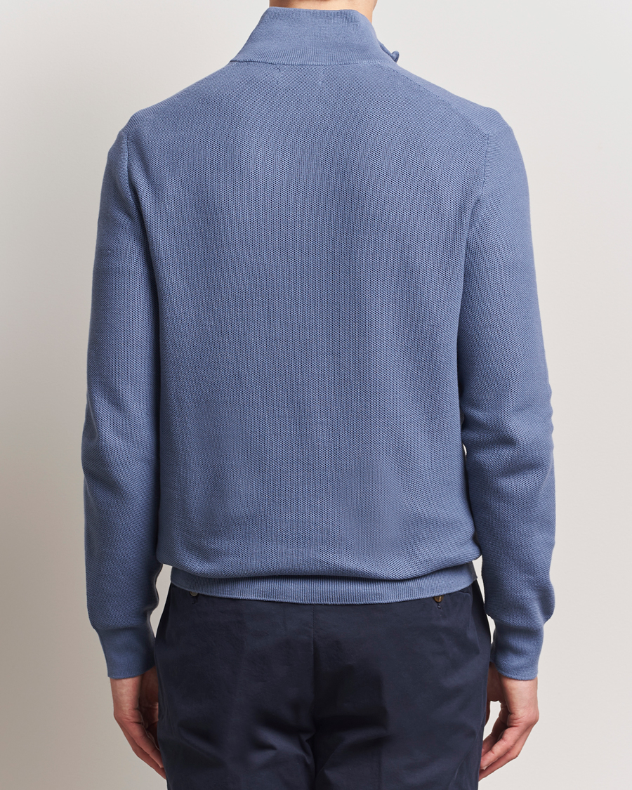 Polo Ralph Lauren Half Zip Cotton Pullover Capri Blue