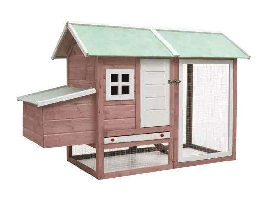 Poulailler Moka 170x81x110 cm Bois de pin massif et sapin