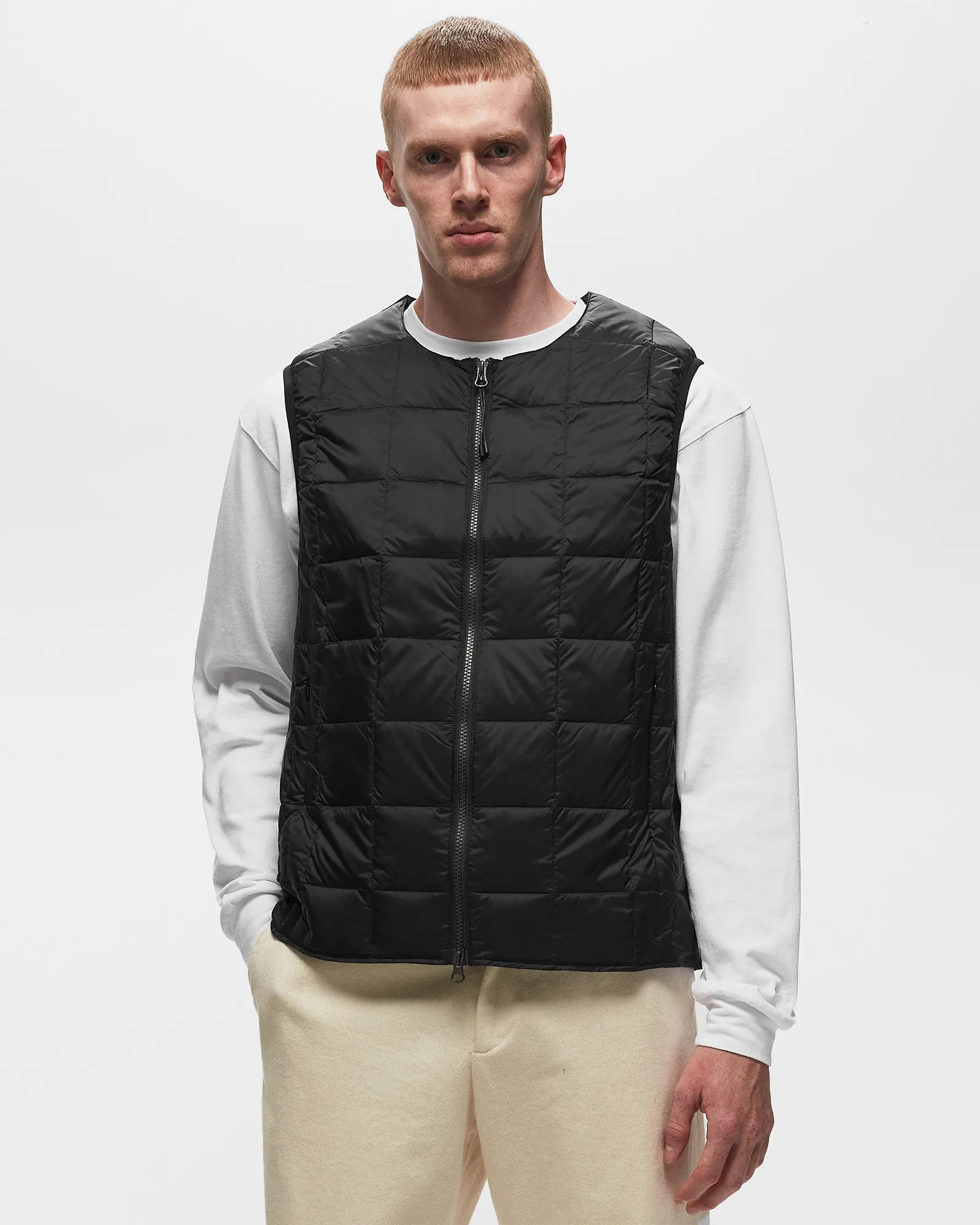 Taion CREW-NECK W-ZIP DOWN VEST
